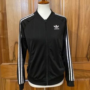 Adidas - Classic 3-Stripe Black & White Track Jacket - EUC - S